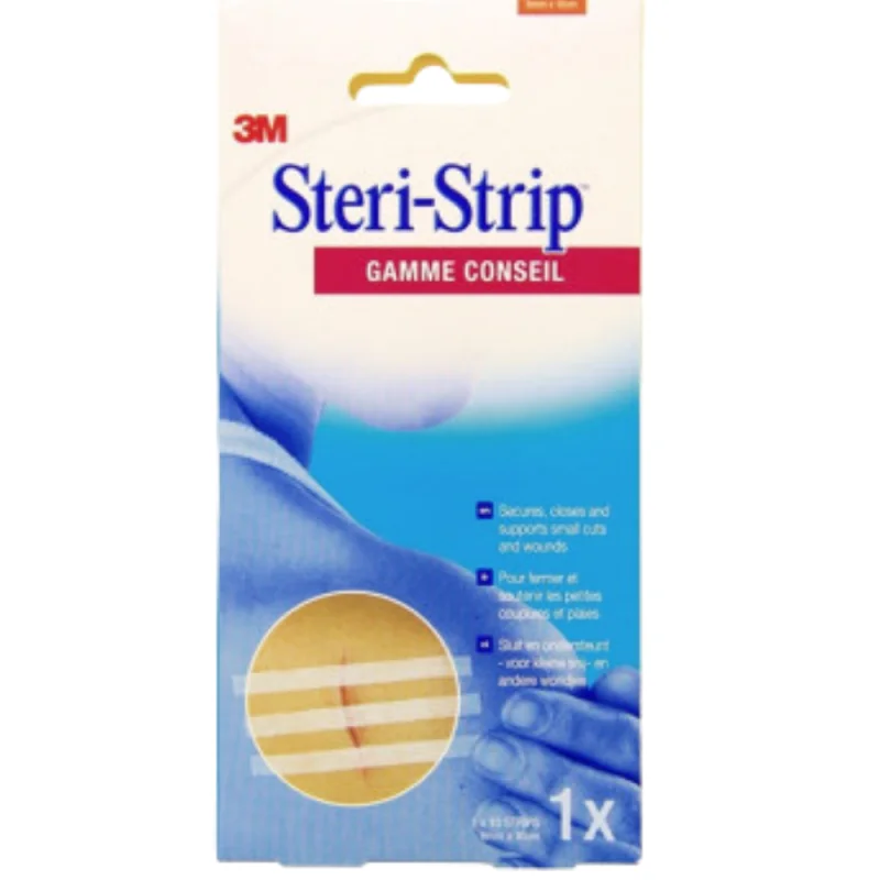 3M Steri-Strip Gamme Conseil x10 Bandelettes Suture 6mm x 100mm