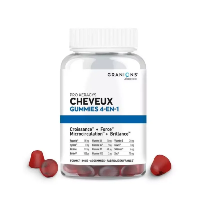 Granions Pro Keracys cheveux 4-en-1 - 60 gummies