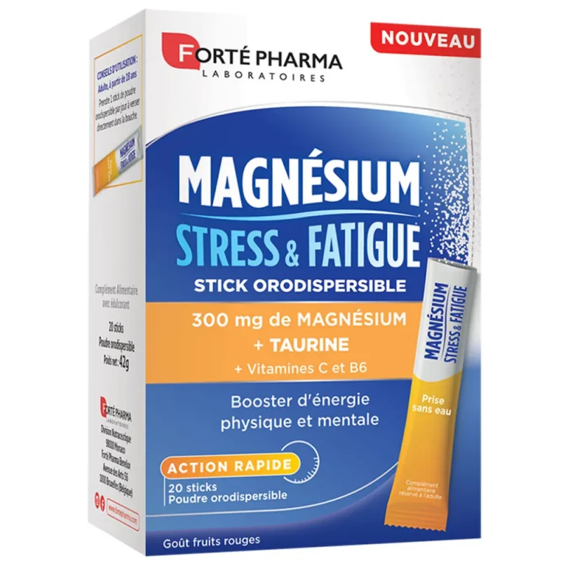Forté Pharma Magnésium Stress & Fatigue 20 sticks