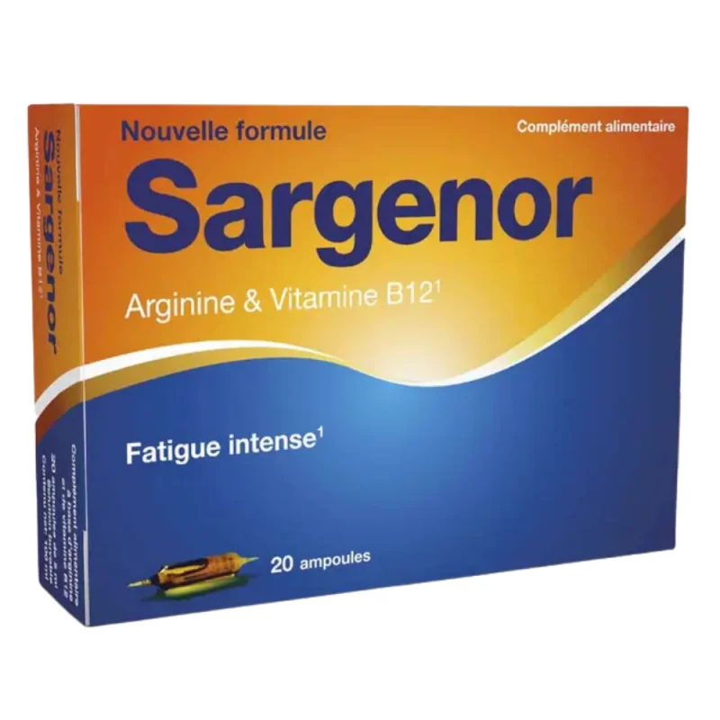 Sargenor Arginine et Vitamine B12 - 20 ampoules