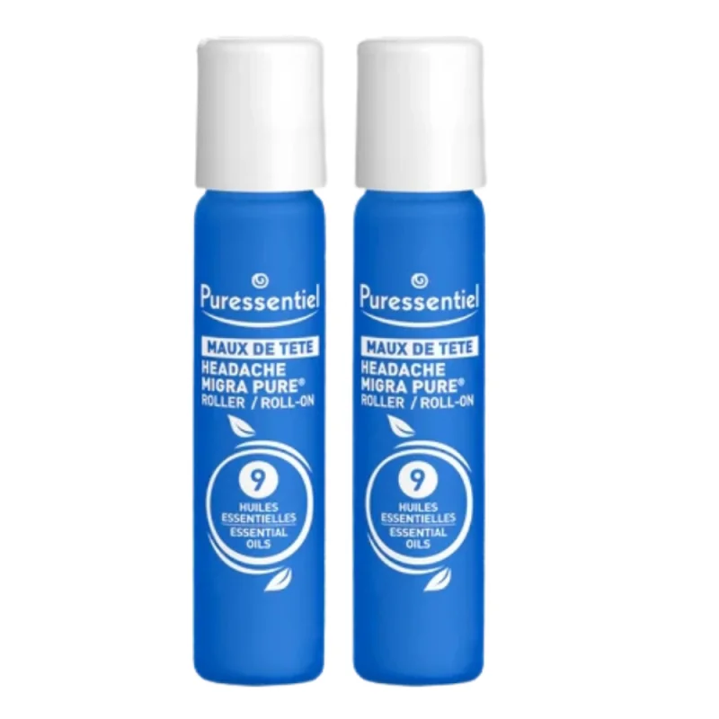 Puressentiel Migra Pure Roller Maux de Tête 2 x 5 ml