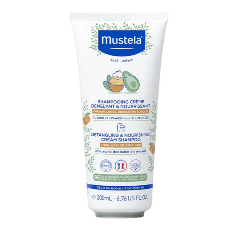 Mustela Shampooing Crème Démêlant et Nourrissant 200 ml