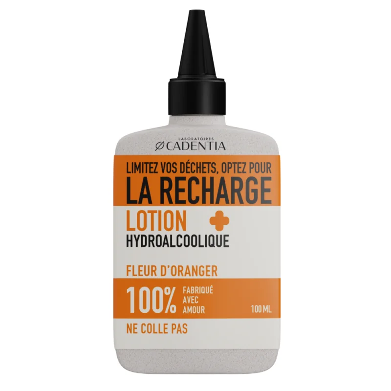 Cadentia Lotion Hydroalcoolique Fleur d'Oranger Recharge 100 ml