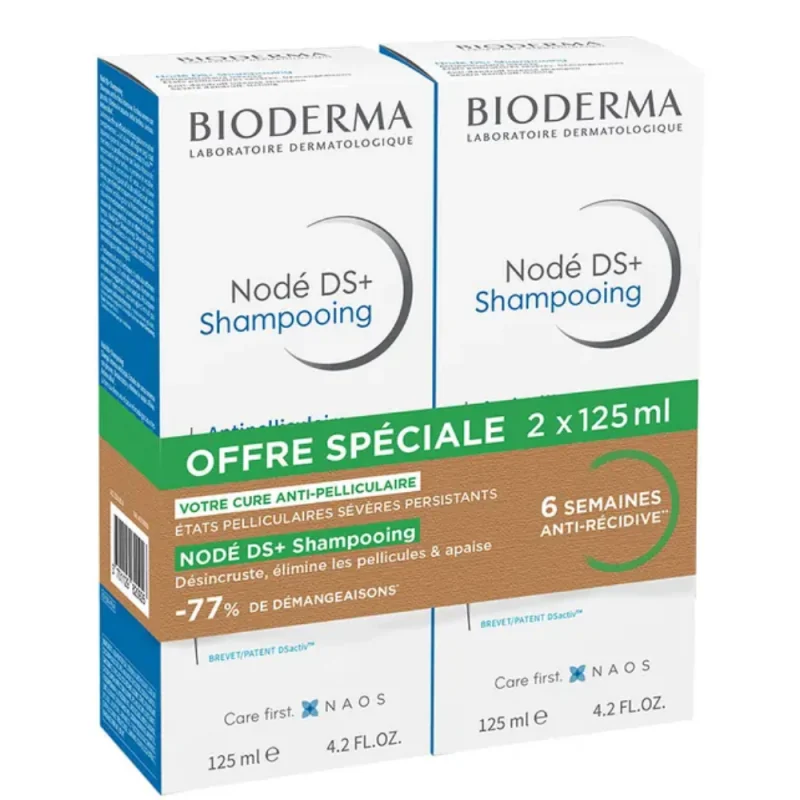 Bioderma Nodé DS+ Shampooing 125 ml x2