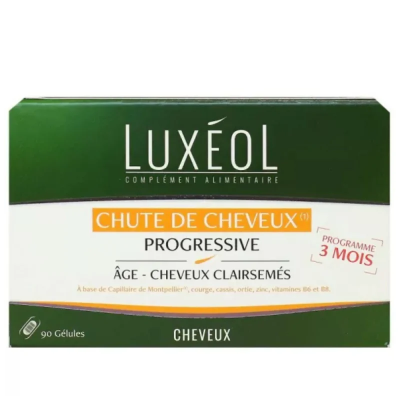 Luxéol Chute de Cheveux Progressive 90 gélules