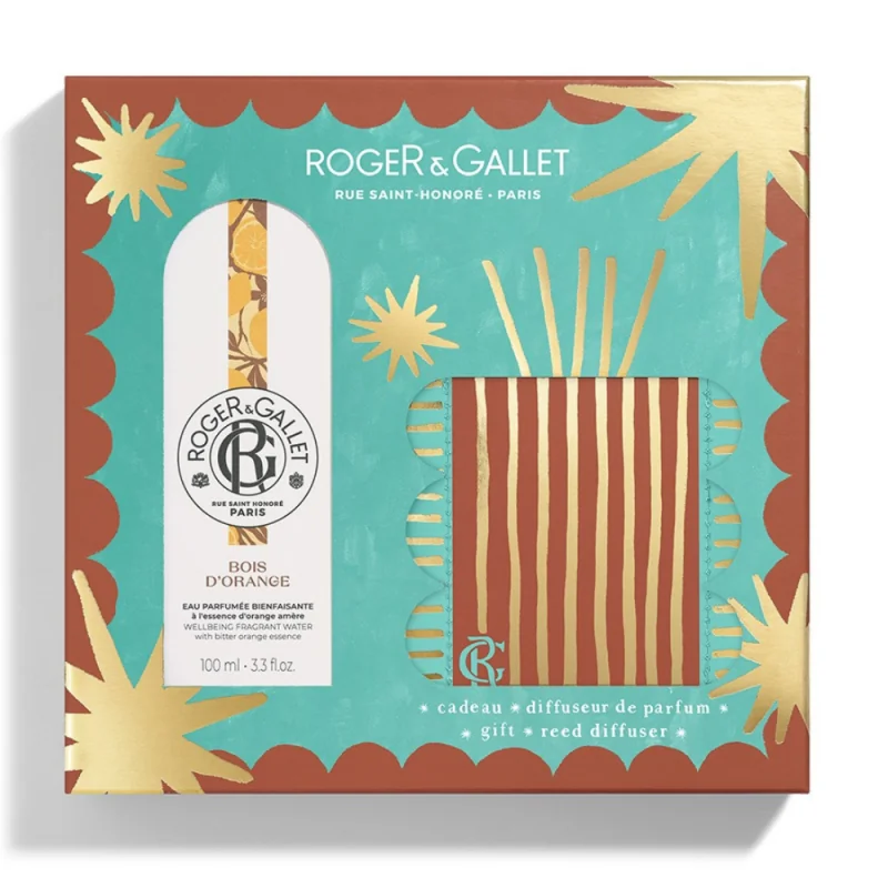 Roger Gallet Coffret Noël Diffuseur + Eau Parfumée Bois d'Orange