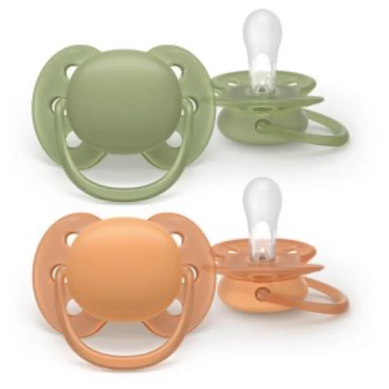 Avent Ultra Soft – Sucette en silicone ultra douce 18 mois + – Pour peaux sensibles – 2 pièces