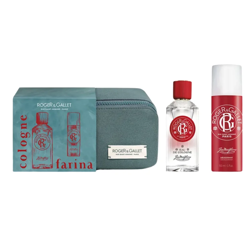 Roger Gallet Trousse de Noël Homme Jean Marie Farina Eau de Cologne 100 ml + Déodorant 150 ml