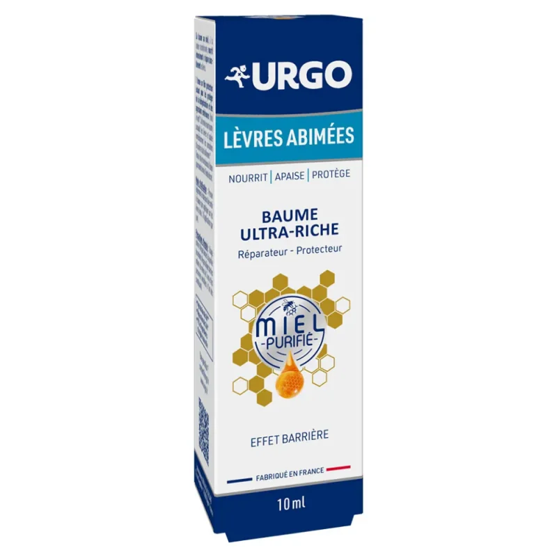 Urgo Lèvre Abîmées Baume Ultra-Riche Miel 10ml