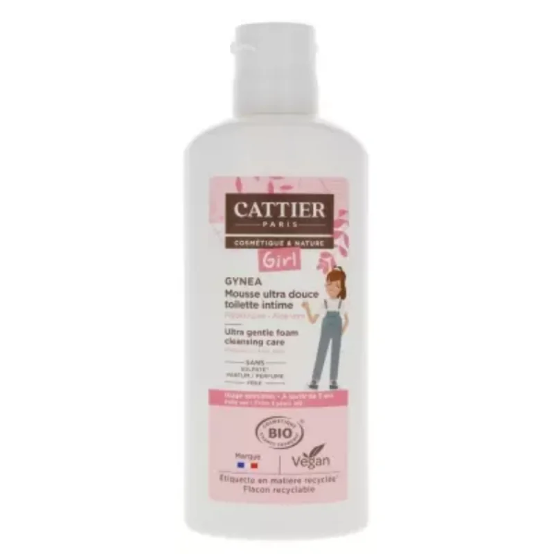 Cattier Gynea Girl Mousse Ultra Douce Toilette Intime Bio 150 ml