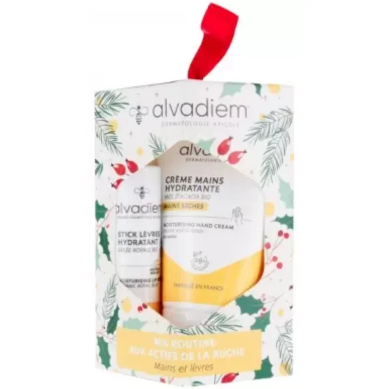 Alvadiem Stick Lèvres Hydratant 4 g + Crème Mains Hydratante 30 ml
