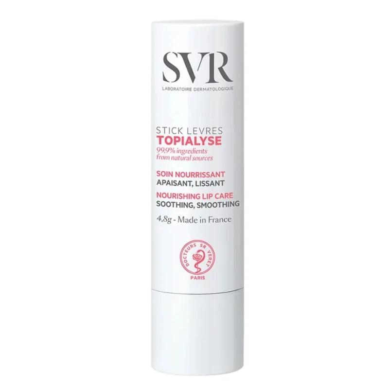 SVR Topialyse Stick Lèvres Soin Nourrissant Apaisant, Lissant 4.8g