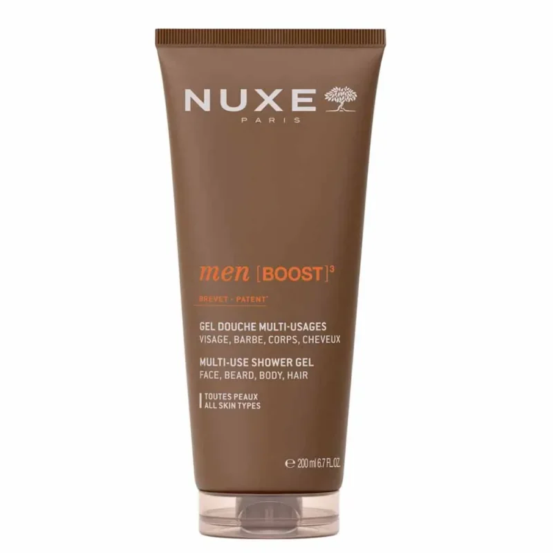 Nuxe Men [BOOST]³ Gel Douche Multi-Usages Visage, Barbe Corps Et Cheveux 200ml