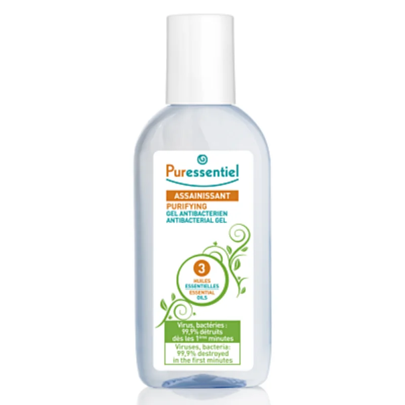 Puressentiel Gel Antibactérien Assainissant aux 3 Huiles Essentielles 80 ml