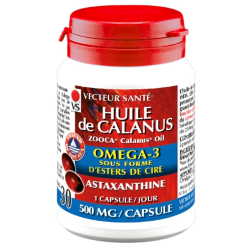 Vecteur Santé Huile de calanus 30 gélules