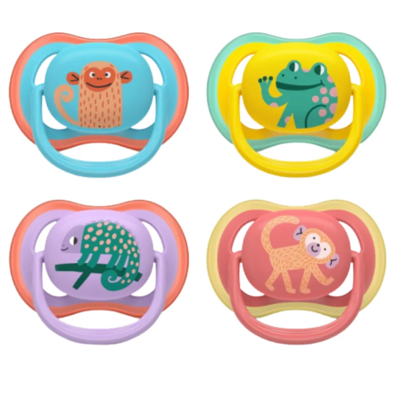 Avent Ultra Air Lot 2 sucettes 18 mois et + Motifs aléatoires
