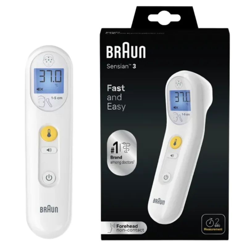 Braun SENSIAN 3 - Thermomètre Frontal Sans Contact