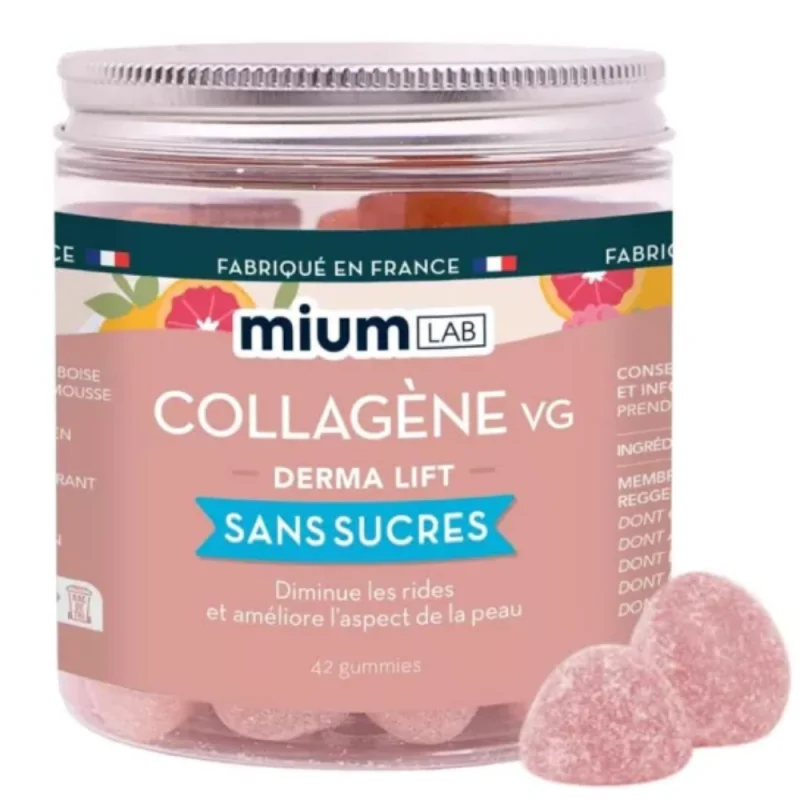 Mium Lab Gummies Collagène VG sans sucre - 42 gummies