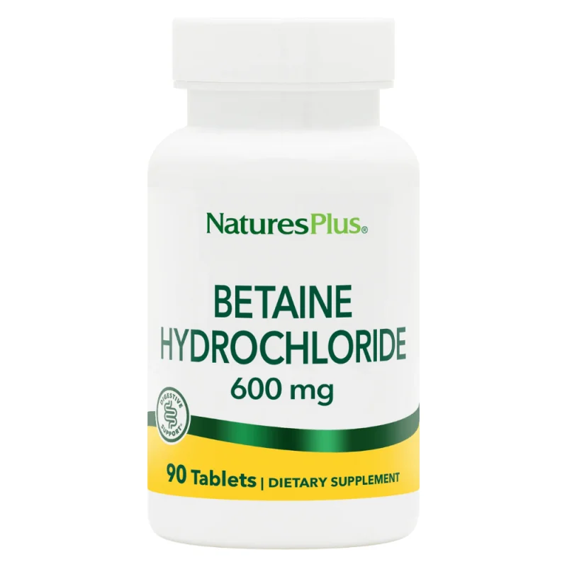 Nature Plus BETAINE HCL 600mg. 90 comprimés