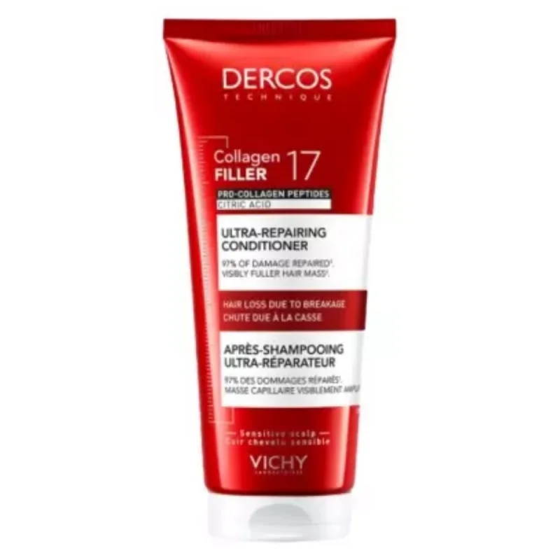 Vichy Dercos Collagen Filler 17 Après Shampoing Ultra-Réparateur 200 ml