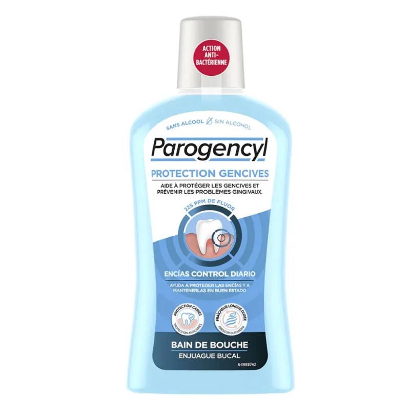 Parogencyl Bain de Bouche Gencives - Action Anti-Bactérienne 500ml