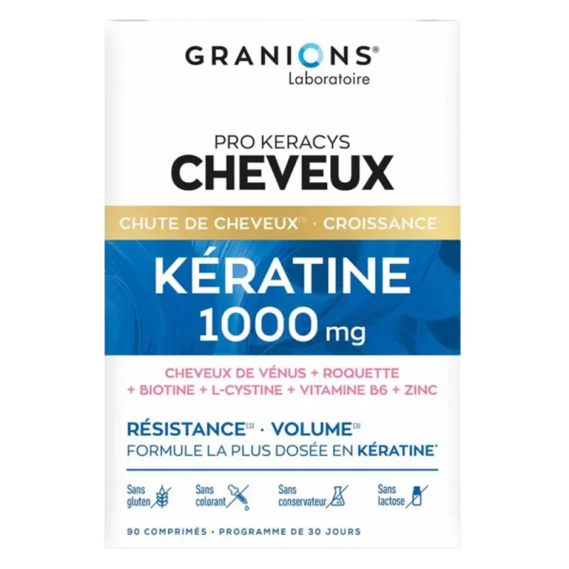 Granions Pro Keracys Cheveux Kératine 90 comprimés
