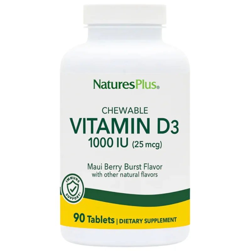 Natures Plus Vitamine D3 1000 iu 90 comprimés