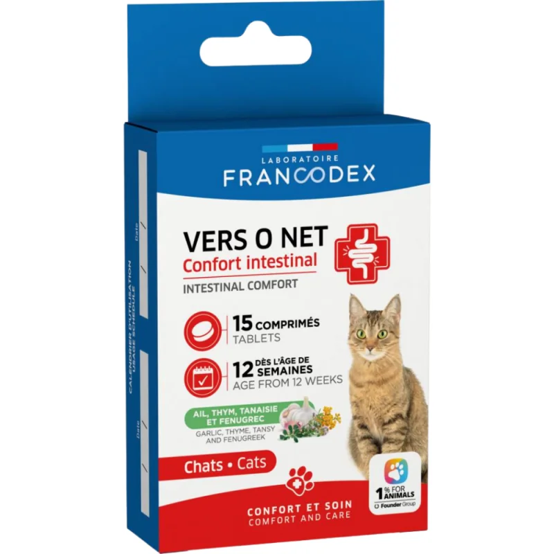 Francodex Vers O Net Confort Intestinal x 15 comprimés