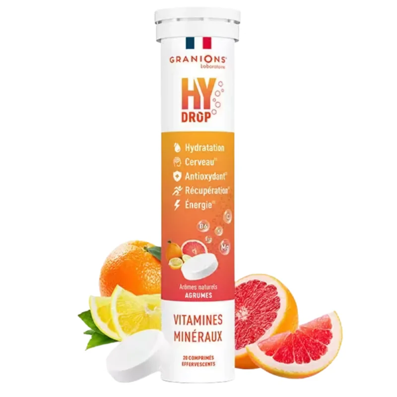 Granions Hydrop Agrumes 20 comprimés effervescents