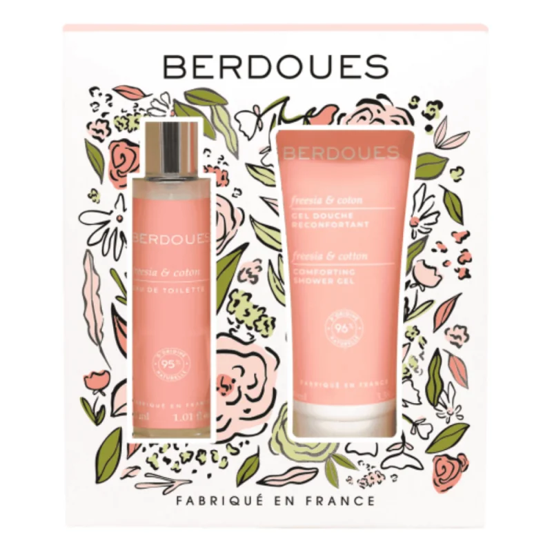 Berdoues Coffret Eau De Toilette Freesia & Coton 50ml + Gel Douche 100ml