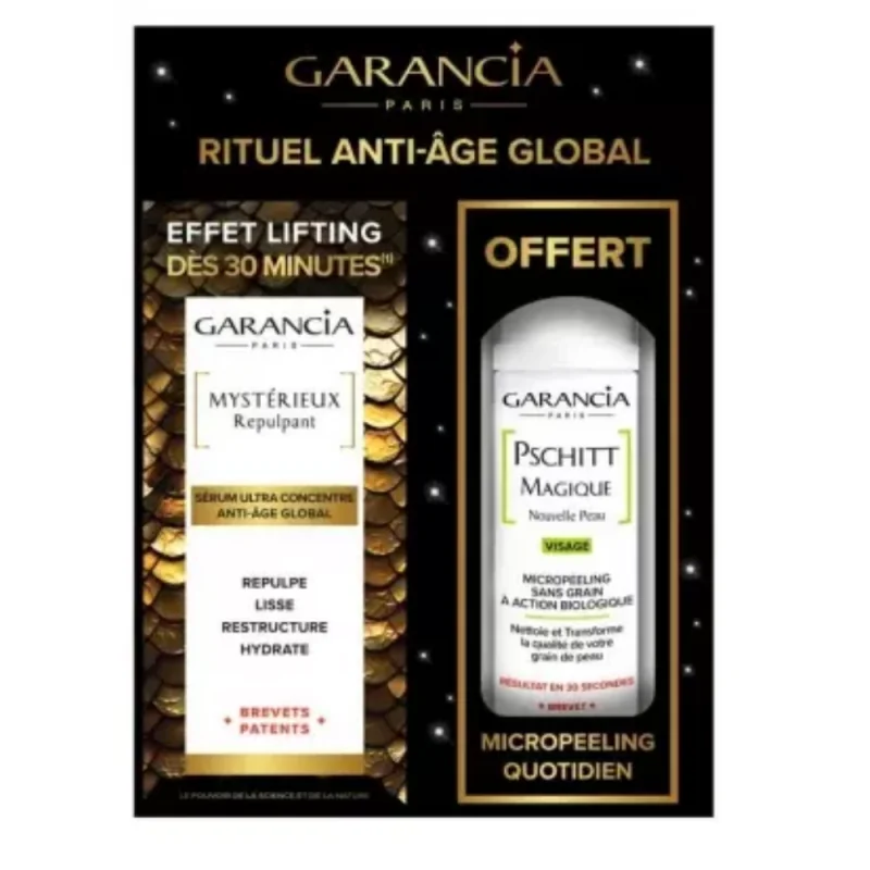 Garancia Mystérieux Repulpant 30 ml + Pschitt Magique Nouvelle Peau 10 ml Offert
