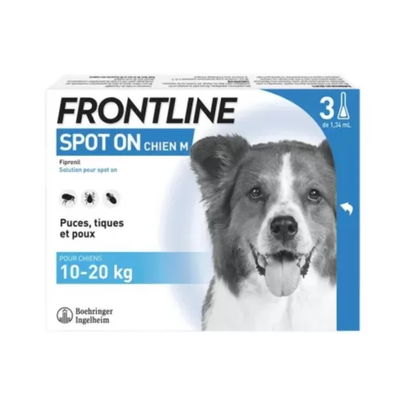 FrontlineSpot-On Chien M (10-20 kg) 3 Pipettes